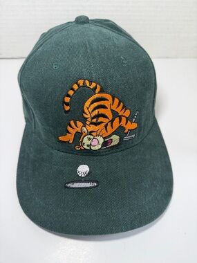 Vintage Disney Green Cap with Orange Tigger Embroidery